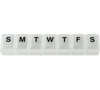 Aidapt Weekly Pill Box Clear White Small