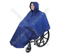 Wheelchair Poncho Rain Coat Cover Waterproof Hooded Mobility Aid Unisex
