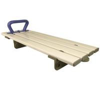 Aidapt White Easy Clean Slatted Bath Board Bath Transfer Board with Handle 685mm (27") Bathroom Aid