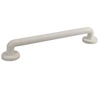 Aidapt White Safety 300mm (12") Ribbed UPVC Plastic Grab Bar Support Rail Aid