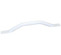 White Safety Outdoor Indoor 24" (600mm) Easy Grip Coated Steel Grab Bar Rail Support Aid