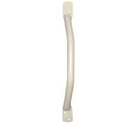Aidapt White Safety Outdoor Indoor Offset 18" (459mm) Easy Grip Coated Steel Grab Bar Rail Support Aid