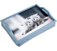 Aidapt Wooden Lap Tray with Cushion 100x400x300 in Grey Aidapt Grey
