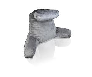 Aidapt XL Reading Pillow with Removable Headrest. Features armrests, lumbar support, washable cover, 2 pockets, carry handle, and shredded foam. Ideal for bed, gaming, TV, or relaxing.