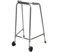 Aidapt Standard Extra Large Frame Adult Adjustable Height Aluminium Lightweight Walking Frame with Wheels and Anti Slip Ferrule Feet to Aid Stability and Confidence when Walking Aid