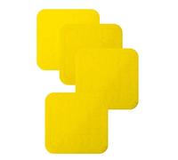 Aidapt Yellow Non Slip Heat Proof Extra Large Coaster Mat Square 14x14 cm for Bowls, Vases, Coffee, Tea, Beer, Mug, Wine on Tables, Counters, Cabinets.