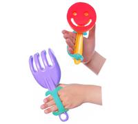 AIDBONES Pediatric Hand Adapter (Pack of 2) Blue 11 cm - Child Grip Assistance for Ages 1-6 - Support for Toys, Crayons & Cutlery - Early Years Independence & School Aid
