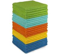 AIDEA Microfibre Cleaning Cloth Lint Free Washable Pack of 24 30x30cm | Multifunctional Reusable Cleaning Cloths, Streak Free Washable Cloth Duster for House, Kitchen, Car, Motorbike, Windows
