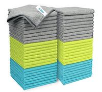 AIDEA Microfibre Cleaning Cloths Pack of 50, Multifunctional Reusable Cleaning Towels, Lint Free Streak Free Washable Cloth Duster for House, Kitchen, Car, Motorbike, Windows 30 x 30 cm