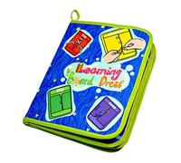 Aideal Kids Toddler Early Learning toys Basic Life Skills Learn To Dress Board Book - Zipper, Snap, Button, Buckle, Lace & Tie