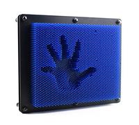 Aideal Pin Art Toy, Extra Large 3D Plastic Hand Mold, Stress Relief Desktop Office Gift for Adults Children (Blue)
