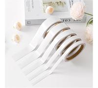 AiDeHuaKeJi 20mm × 10m Melamine Edging Strip, Edge Banding Self-Adhesive, Worktop Edging Strip, Edging Tape, Without Ironing for Furniture Worktop Cabinet Desk Panels Restoration (White)