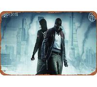 Aiden Pearce and The Anonymous Watch dogs Resurgence Poster Retro Metal Tin Sign Vintage Sign For Home Coffee Bars Pubs Shop Wall Trippy Decor 8x12 Inch