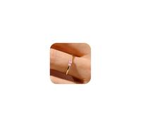 Aidenn Gold Birthstone Rings for Women Non Tarnish 14K Gold Plated Stackable Tourmaline Ring Dainty Teen Girls Mothers Birthday Gifts Engagement Wedding Promise Rings Gemstone Jewellery Sizes S
