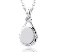 Aidenn H20 Just Add Water Necklace H2o Locket Mermaids Pendant, Personalized Amulet for Pictures Gift for Women Teenage Girls