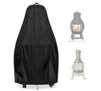 Aidetech Chiminea Cover for BALI OUTDOORS-18"D x 36"H | Waterproof Outdoor Steel Fireplace Fire Pit Cover Heavy Duty Durable Chimineas Protection Cover