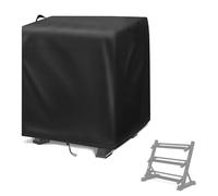 Aidetech Dumbbell Rack Cover for Amazon Basics 3-Tier Adjustable Dumbbell Weight Rack, Dustproof Weight Rack Cover Home Gym, Covers for Weight Stand Kettlebells Organizer-19"D x 37"W x 31"H