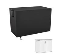 Aidetech Storage Sheds Cover Fit for Devoko Outdoor Storage Cabinet, Waterproof Storage Box Storage Cabinet Cover- 48"L x 26"W x 37"H, Black