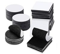 Aidi 50Pcs Double Sided Sticky Pads Picture Hanging Strip Adhesive Tape Heavy Duty For Picture Hanging Strips, Walls, Plastics, Glasses, Door, Metals, Wood(Squares And Round)