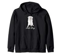 Aidi Dog Design Cute Rare Dog Breed Pet Style Zip Hoodie