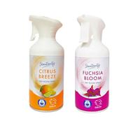 AIdi Scēntcerity Citrus Breeze & Fuchsia Bloom Dry Room Spray - Air Freshener | 250mL+250mL [BUNDLE]