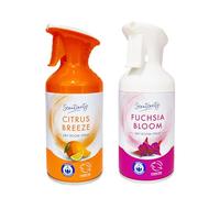 AIdi Scēntcerity Citrus Breeze & Fuchsia Bloom Dry Room Spray - Air Freshener | 250mL+250mL [BUNDLE]