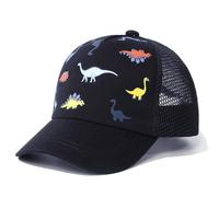 AIDIER Baby Toddler Baseball Cap with Mesh Kids Adjustable Sun Hats Toddler Dinosaur Baseball Cap UV Protection Hat for Kids Cool Summer Hat Peaked Snapback Cap Baseball Sports Cap for Boy Girl