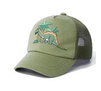 AIDIER Baby Toddler Baseball Cap with Mesh Kids Adjustable Sun Hats Toddler Dinosaur Baseball Cap UV Protection Hat for Kids Cool Summer Hat Peaked Snapback Cap Baseball Sports Cap for Boy Girl
