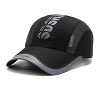 AIDIER Boy Girls Mesh Baseball Hat Kids Quick Dry Cool Sun Hat 5-12Y Junior Breathable Baseball Cap Adjustable Snapback Kids Hat Anti UV Sports Cap Outdoor Sports Hat Sun Visor Cap Black