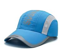 AIDIER Boy Girls Mesh Baseball Hat Kids Quick Dry Cool Sun Hat for Children Age 5-12Y Adjustable Running Hats Tennis Golf Visor Cap UV Protection Sports Cap for Junior Light Blue