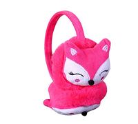 AIDIER Boys Girls Cute Fox Winter Earmuffs Soft Faux Fur Kids Ear Flaps Children Plush Furry Ear Warmers Protector Ear Cover Xmas Birthday Gift