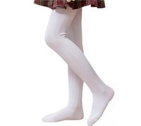 AIDIER Girls Winter Warm Tights with Fleece Lining Kids Thick Cotton Tights School Uniform Girls Tights Soft Knit Pantyhose Stretchy Leggings for Girls 3-10 Years