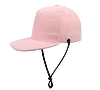 AIDIER Kids Baseball Cap with Chin Strap Boys Girls Adjustable Snapback Caps Trucker Hat Child UV Protection Hat Windproof Summer Sports Hat for Beach Running Pink