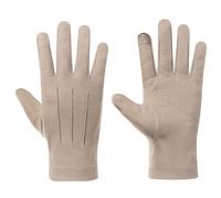 AIDIER Men Women Sun UV Protection Gloves, Touchscreen, Non-Slip, Breathable, Cycling, Running, Biking, Fishing, Motorcycle, Hiking Gloves, Medium, Beige