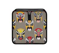 aidingzhi 100% Leak-Proof Foldable auto Trash can Portable Garbage Container bin for car Car Accessories for Women Men 4L - Chinese Peking Opera Facial Makeup