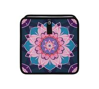 aidingzhi 100% Leak-Proof Foldable cupholder Trash can Waterproof & Odor-Free car Accessories for Men Interior Fit for All Cars 4L - Mandala Floral Colorful Blue