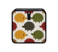 aidingzhi 100% Leak-Proof Foldable rv Trash can Leak-Proof & Spill-Proof Garbage Bags for car Car Accessories for Women Men 6L - Beige Cartoon Hedgehog Silhouette