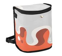 aidingzhi 100% Leak-Proof Foldable Trash bin Waterproof Garbage Container bin for car for SUV, Truck & Minivan 6L - Graffiti Art Orange White
