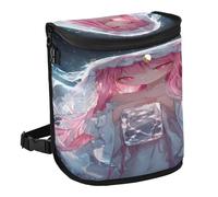 aidingzhi 100% Leak-Proof Foldable Trash can Bags Waterproof Gifts for New car Owner for SUV, Truck & Minivan 6L - Cute Peach Cartoon Anime Girl