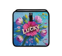 aidingzhi 100% Leak-Proof Foldable Trash can car Portable Garbage can with lid for SUV, Truck & Minivan 4L - Lucky Floral Colorful Bloom