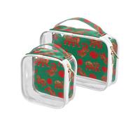 aidingzhi 2 Pack clear toiletry bag large TSA approved waterproof travel cosmetic bag shaving essentials Chinese Traditional Cultural Lucky Lion, Chinese traditional cultural lucky lion
