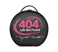 aidingzhi 404 Error Life Not Found Rock Style Cosmetics Bag Travel-Size Accessories Portable Capacity Travel Cosmetic Bag with adjustable dividers 11 IN