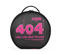 aidingzhi 404 Error Life Not Found Toiletry Bag Vertical Free-Standing Zipper Cosmetic Bag For Women with adjustable dividers 11 IN