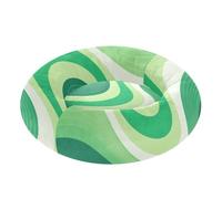aidingzhi Abstract Art Wave Green Pet Cat Bed Anti-Slip Dog & Cat Cushion for Small Size Pets Sleeping M