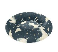 aidingzhi Anime Unicorns Midnight Blue Pet Cat Bed Anti-Slip Kitten Beds for Medium Size Pets Supplies XS