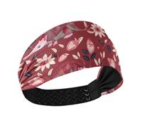 aidingzhi Armadillo Victorian Indian Red Cooling sports headband Stretchy wide head bands for women's hair for Running Running make up Athletic Sports