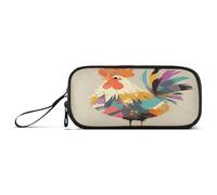 aidingzhi Blended Color Geometric Roaster Nylon Teen Pencil Bag High Capacity Pencil Cases Stationery Bag for Middle School Nurse