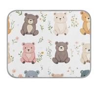 aidingzhi Cartoon Sweet Bear White pet Cooling Cooling Pads for Dogs for Bunny Outdoors Waterproof 22×27.6in