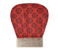 aidingzhi Chinese Unique Culture Happy Pattern Red Cat Bed Sleeping Bag for Indoor Cats and Mini Dogs Hideaway Pet Snuggle Sack Cold Weather Soft & Safe Wrap Semienclosed