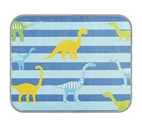 aidingzhi Colorful Dinosaur Blue Striped Cooling mats for Large Dogs Cooling Blanket for Cats for Kittens Sleeping Waterproof 22×27.6in